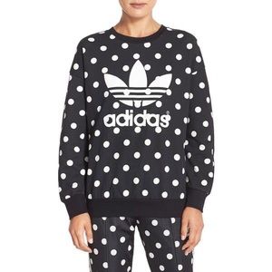 Adidas Originals | Polka Dot Crewneck Sweatshirt